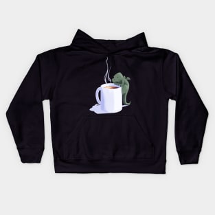 Dragon in a cup Kids Hoodie